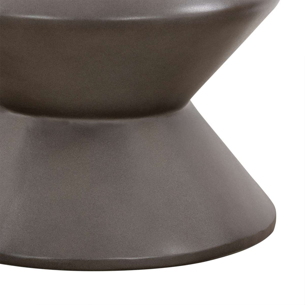 Lizzie Concrete Indoor Outdoor Accent Stool End Table By Armen Living | End Tables | Modishstore - 5
