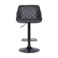 Toby Grey Faux Leather Adjustable Height Swivel Black Wood and Metal Bar Stool By Armen Living | Bar Stools | Modishstore - 3