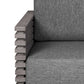 Vivid Outdoor Patio Chair in Gray Eucalyptus Wood with Gray Olefin Cushions By Armen Living | Outdoor Chairs | Modishstore - 6