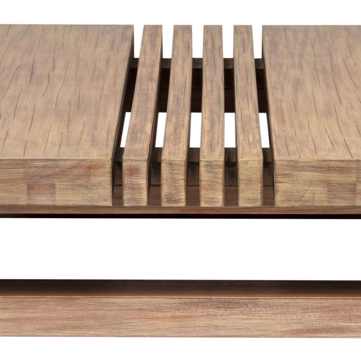 Vivid Outdoor Patio Coffee Table in Light Eucalyptus Wood By Armen Living | Outdoor Tables | Modishstore - 6