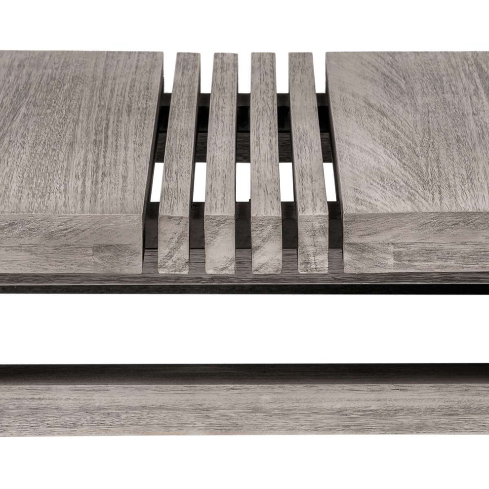 Vivid Outdoor Patio Coffee Table in Gray Eucalyptus Wood By Armen Living | Outdoor Tables | Modishstore - 6