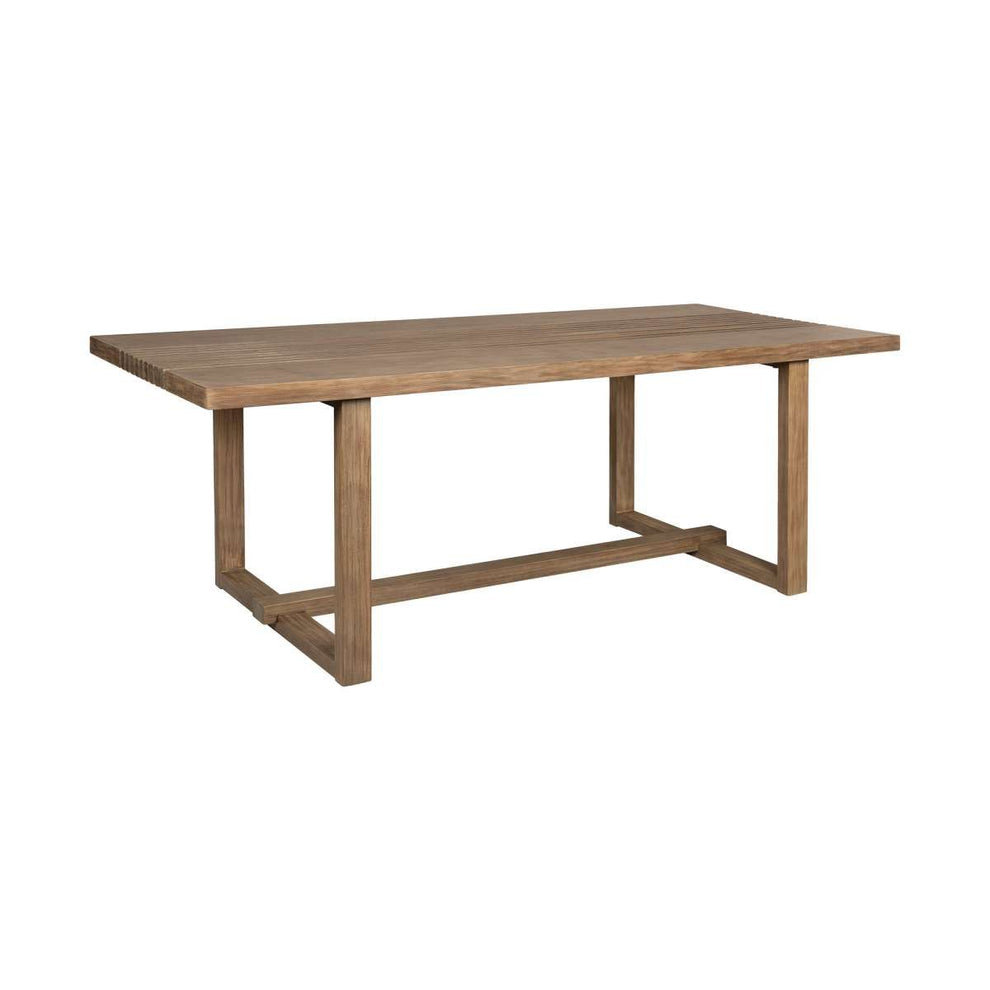 Vivid Outdoor Patio Dining Table in Light Eucalyptus Wood By Armen Living | Outdoor Tables | Modishstore - 3