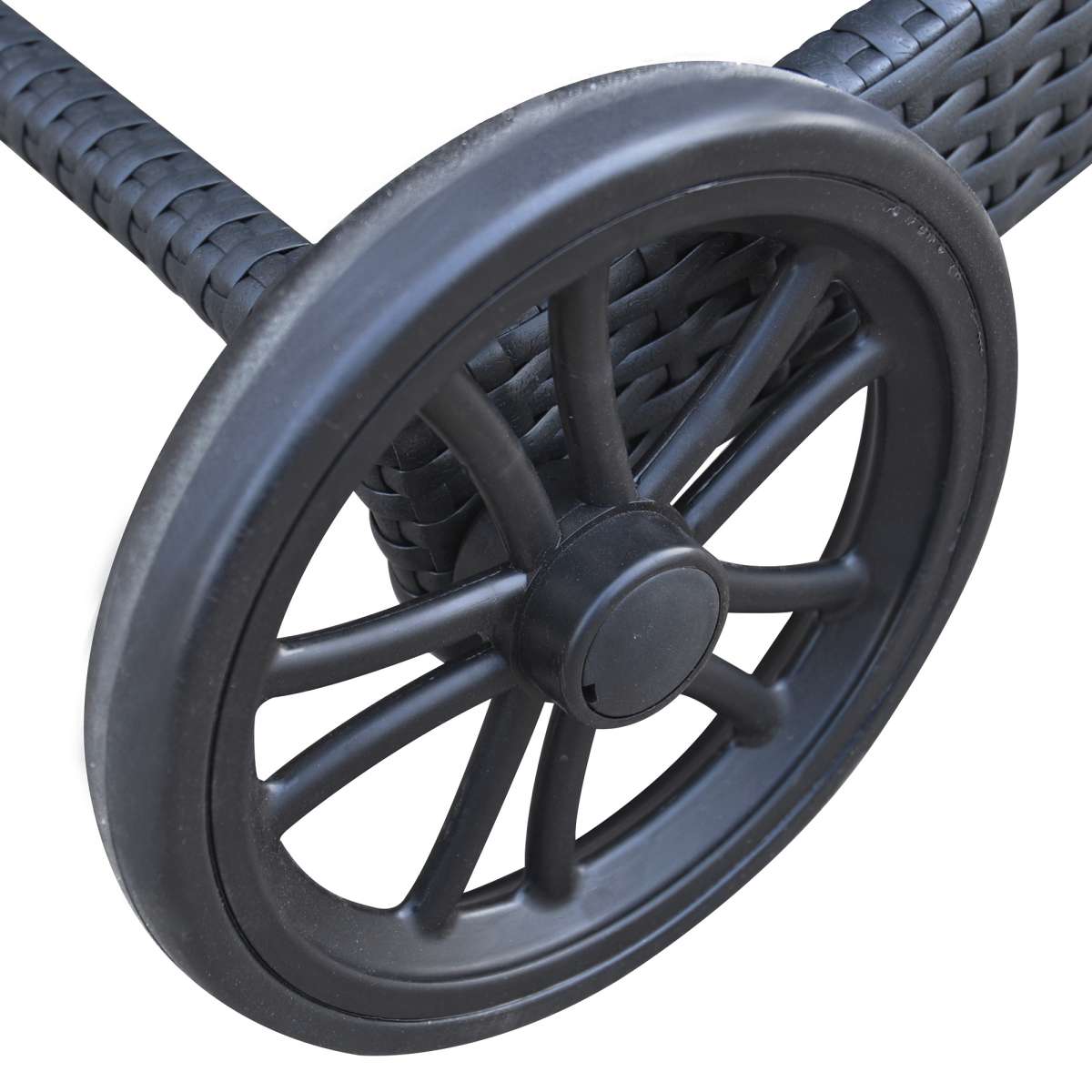 Vida Outdoor Wicker Lounge Chair with Water Resistant Beige Fabric Cushion By Armen Living | Outdoor Chaise Lounges |  Modishstore  - 5