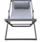 Wave Outdoor Patio Aluminum Deck Chair in Grey Powder Coated Finish with Grey Sling Textilene By Armen Living | Outdoor Chairs |  Modishstore  - 8