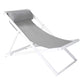 Wave Outdoor Patio Aluminum Deck Chair in Grey Powder Coated Finish with Grey Sling Textilene By Armen Living | Outdoor Chairs |  Modishstore  - 12