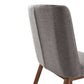 Wade Mid-Century Dining Chair in Walnut Finish and Gray Fabric - Set of 2 By Armen Living | Dining Chairs | Modishstore - 5