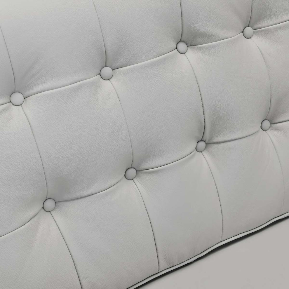 Wesley 81" Dove Gray Genuine Leather Power Footrest Tuxedo Arm Sofa By Armen Living | Sofas |  Modishstore  - 6