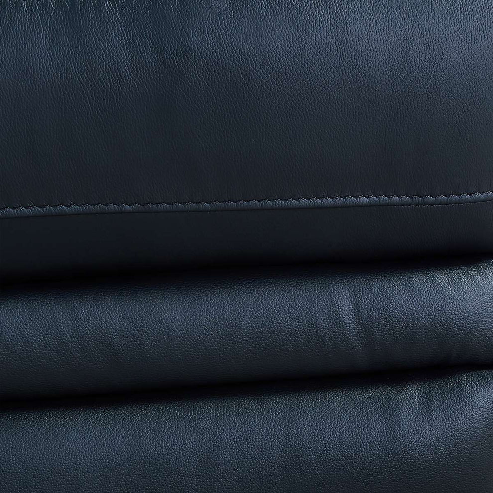 Wolfe Contemporary Recliner in Black Genuine Leather By Armen Living | Chairs & Recliners | Modishstore - 8