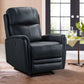Wolfe Contemporary Recliner in Black Genuine Leather By Armen Living | Chairs & Recliners | Modishstore