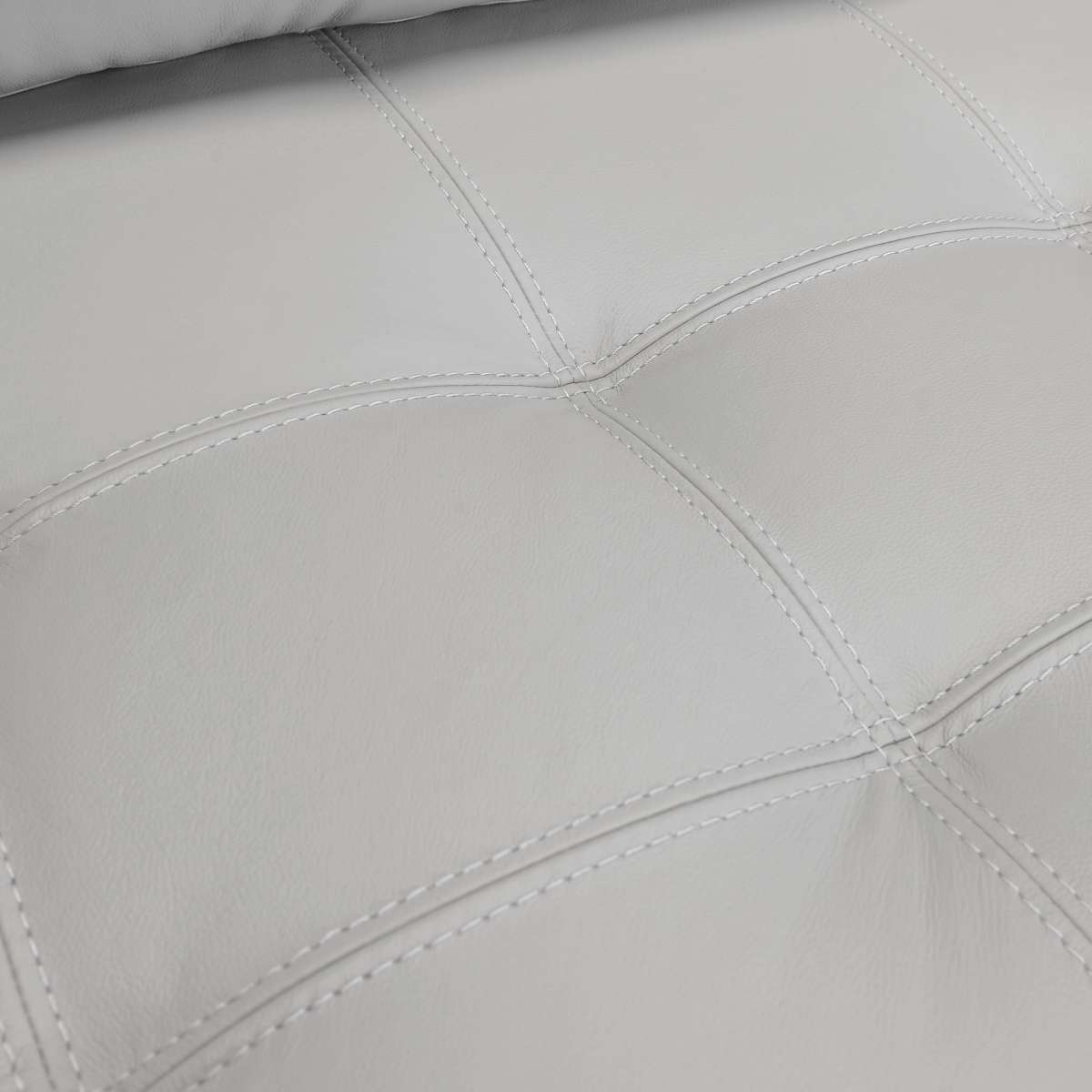 Wynne Contemporary Sofa in Genuine Dove Gray Leather with Brown Wood Legs By Armen Living | Sofas | Modishstore - 5