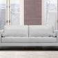 Wynne Contemporary Sofa in Genuine Dove Gray Leather with Brown Wood Legs By Armen Living | Sofas | Modishstore