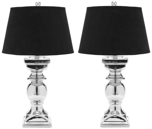 Safavieh Helen Silver Baluster Lamp | Table Lamps |  Modishstore 