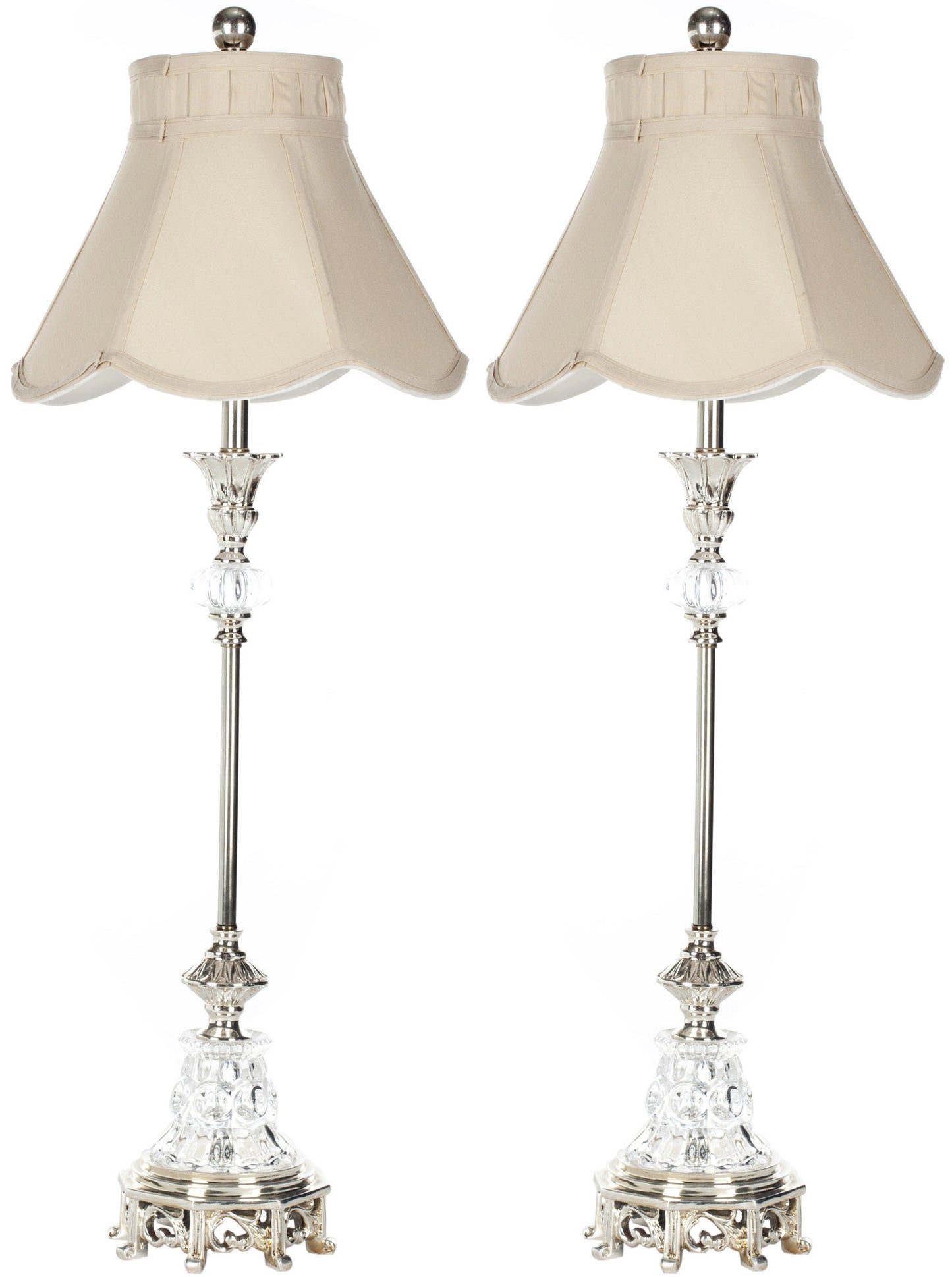 Safavieh Arianna Glass Candlestick Lamp | Table Lamps |  Modishstore 