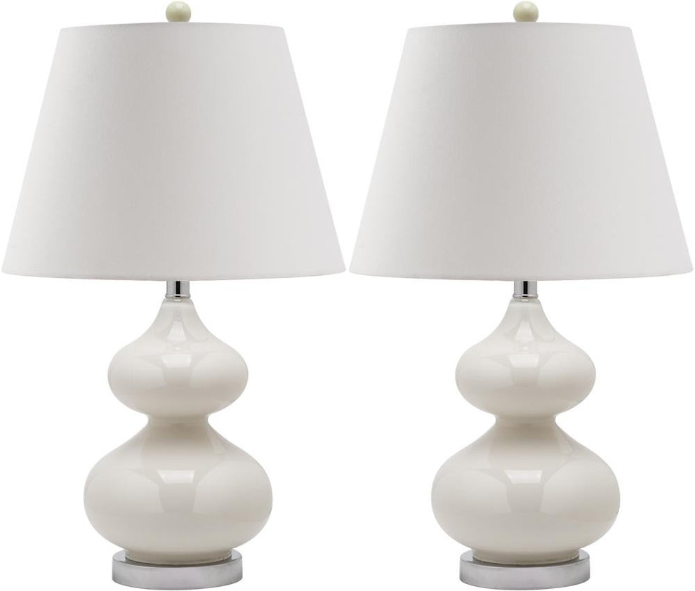 Safavieh Eva Double Gourd Glass Lamp | Table Lamps | Modishstore - 1