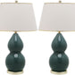 Safavieh Jill Double - Gourd Ceramic Lamp | Table Lamps |  Modishstore 