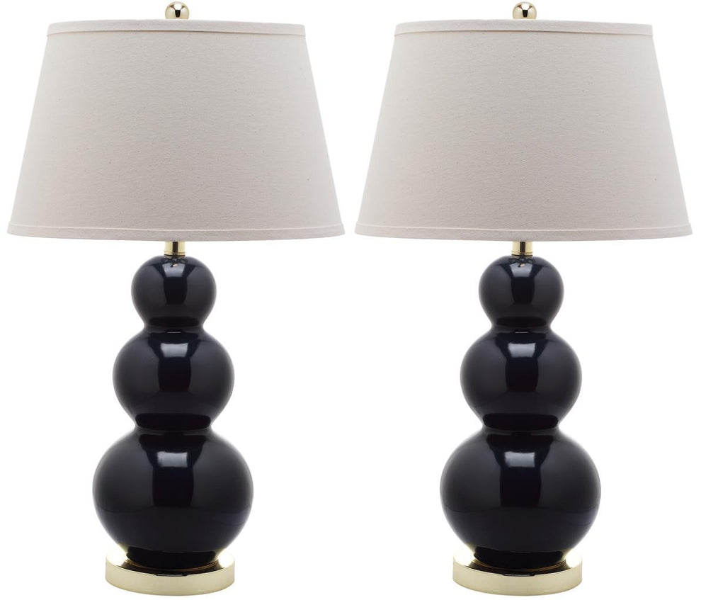 Safavieh Pamela Triple Gourd Ceramic Lamp | Table Lamps | Modishstore - 1