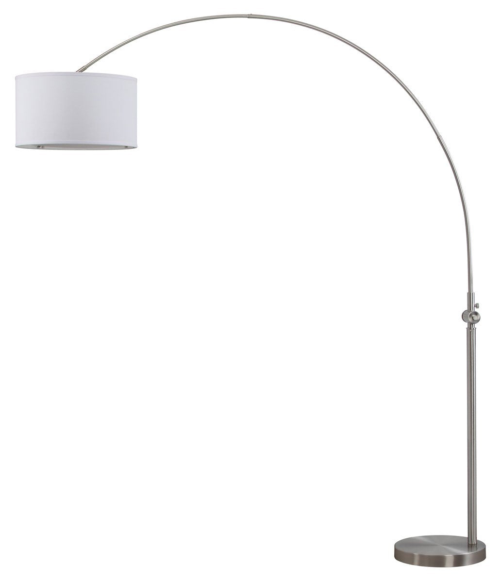 Safavieh Ascella 86-Inch H Arc Floor Lamp - Nickel | Floor Lamps | Modishstore - 2