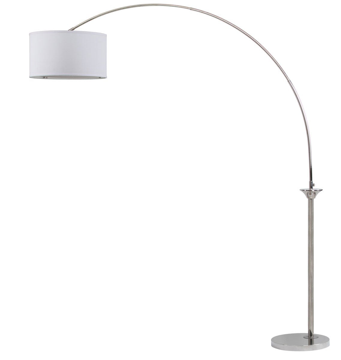 Safavieh Mira 84-Inch H Arc Floor Lamp - Shine Nickel | Floor Lamps | Modishstore - 2