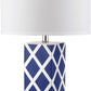 Safavieh Garden 27-Inch H Lattice Table Lamp - Navy | Table Lamps | Modishstore - 5