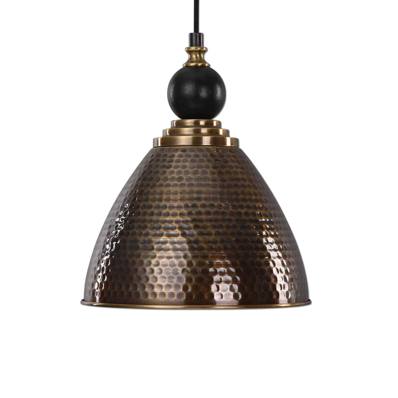 Uttermost Adastra 1 Light Antique Brass Pendant | Pendant Lamps | Modishstore