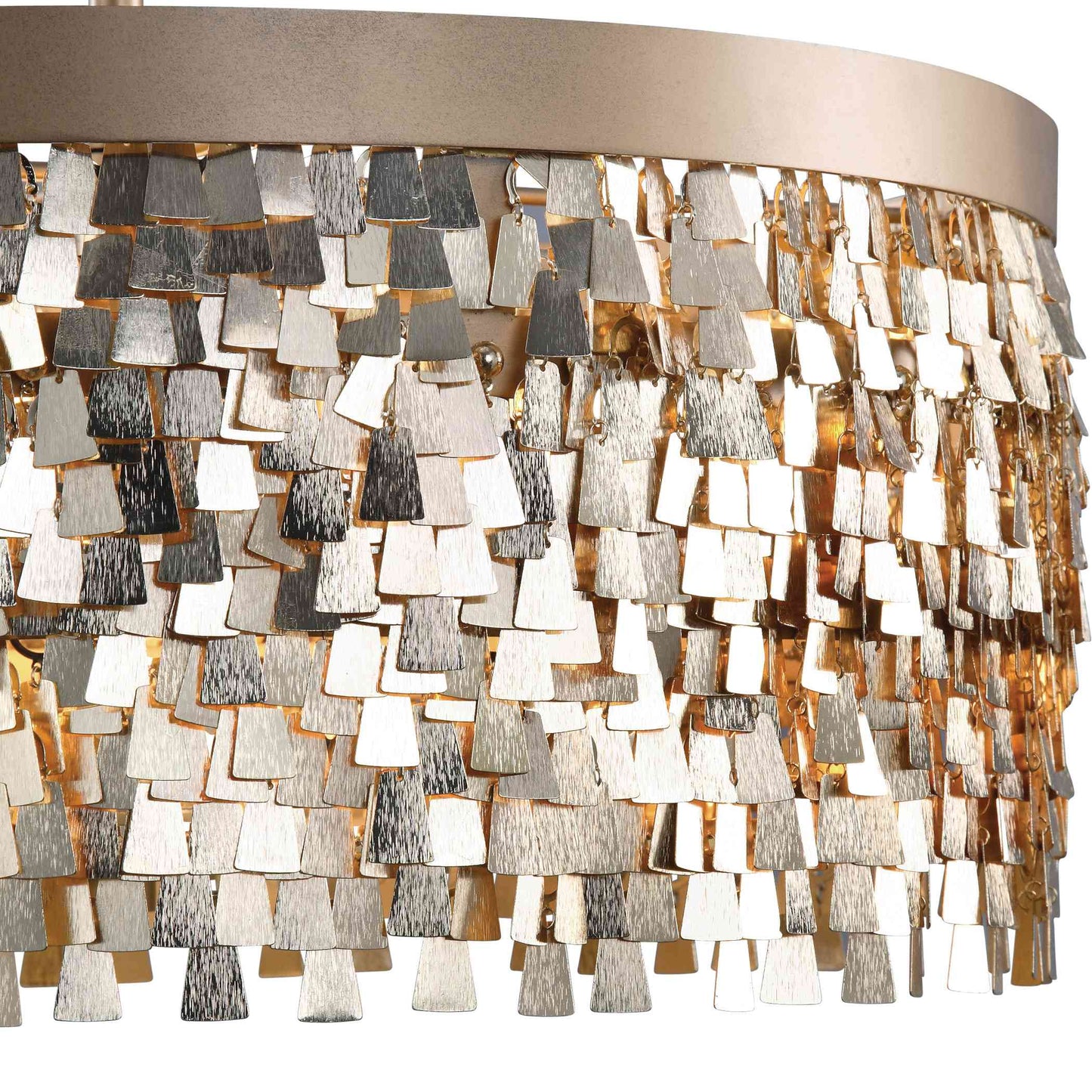 Uttermost Tillie 3 Light Textured Gold Pendant | Pendant Lamps | Modishstore - 4