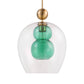 Uttermost Shamrock Green Glass 1 Light Pendant | Pendant Lamps | Modishstore - 4
