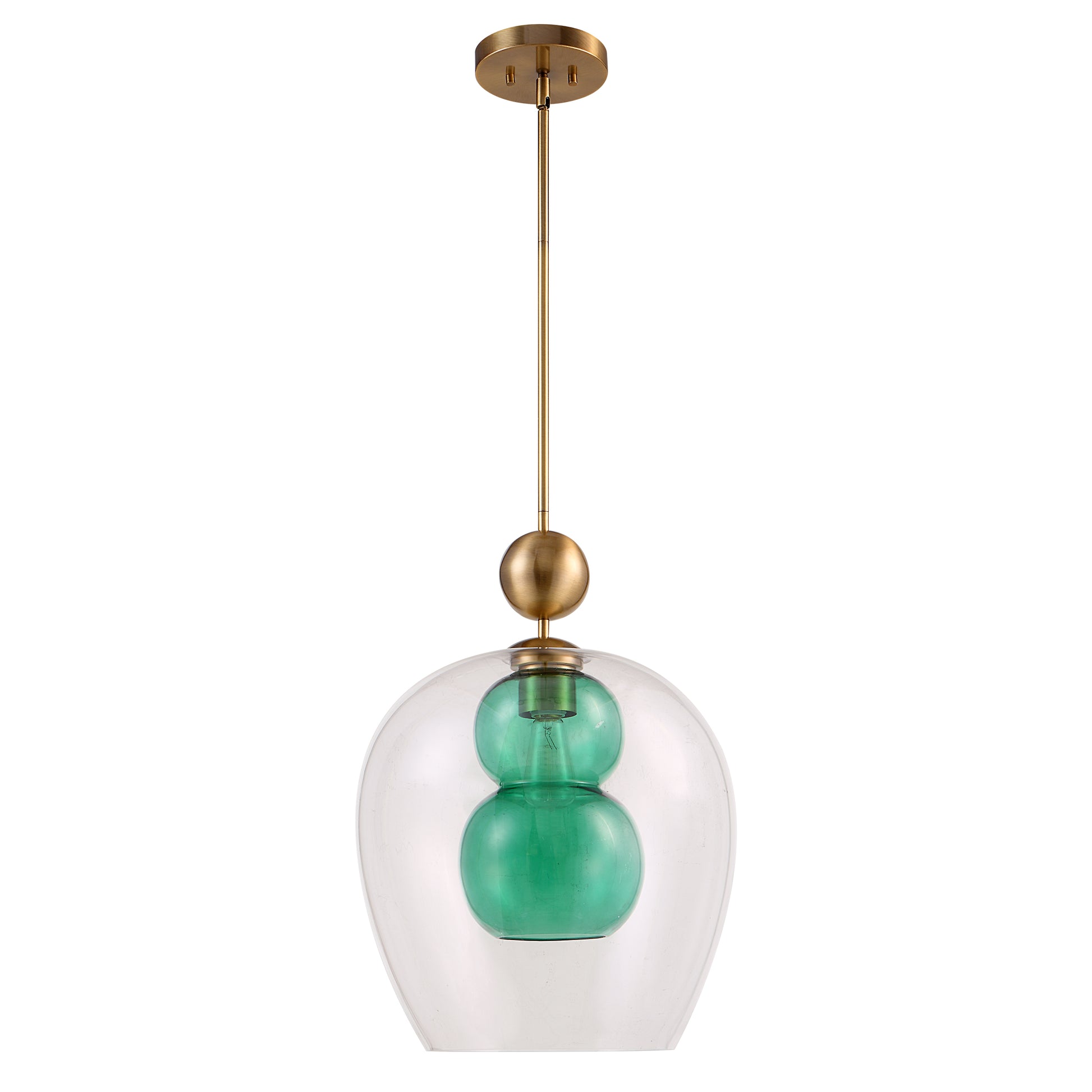 Uttermost Shamrock Green Glass 1 Light Pendant | Pendant Lamps | Modishstore - 6
