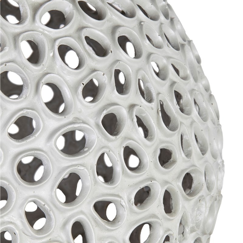 Elara Round Fiberlass Lamp - Grey by Jeffan | Table Lamps | Modishstore - 2