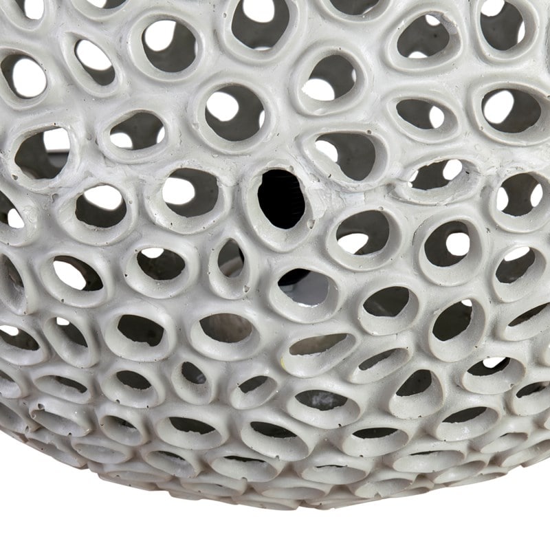 Elara Round Fiberlass Lamp - Grey by Jeffan | Table Lamps | Modishstore - 4