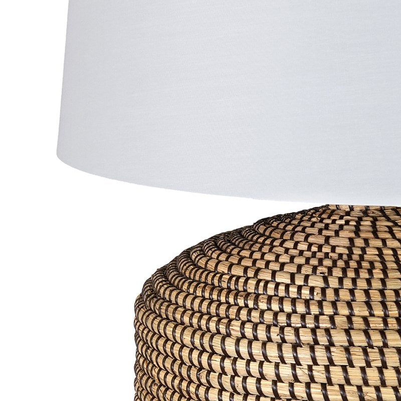 Lulie Seagrass/Coarse Linen Table Lamp by Jeffan | Table Lamps | Modishstore - 7