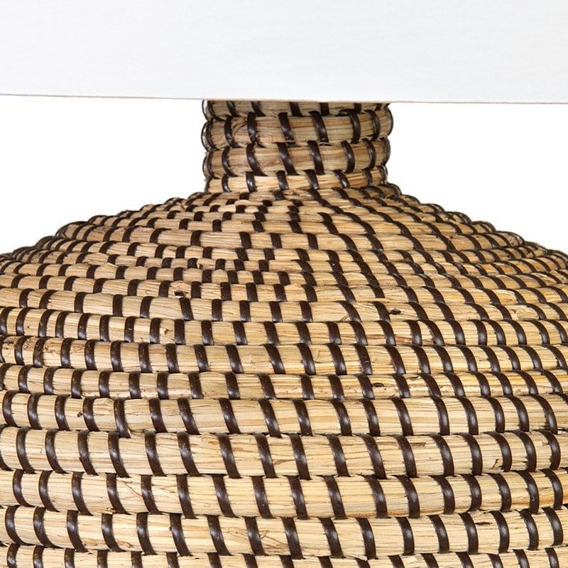 Lulie Seagrass/Coarse Linen Table Lamp by Jeffan | Table Lamps | Modishstore - 8
