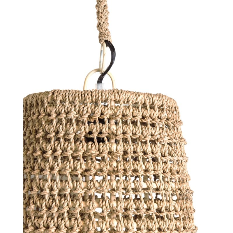 Gili Woven Seagrass/Iron Pendant by Jeffan | Pendant Lamps | Modishstore - 2