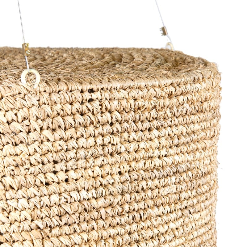 Giavanna Rafia Hanging Lamp - Cream by Jeffan | Pendant Lamps | Modishstore - 2