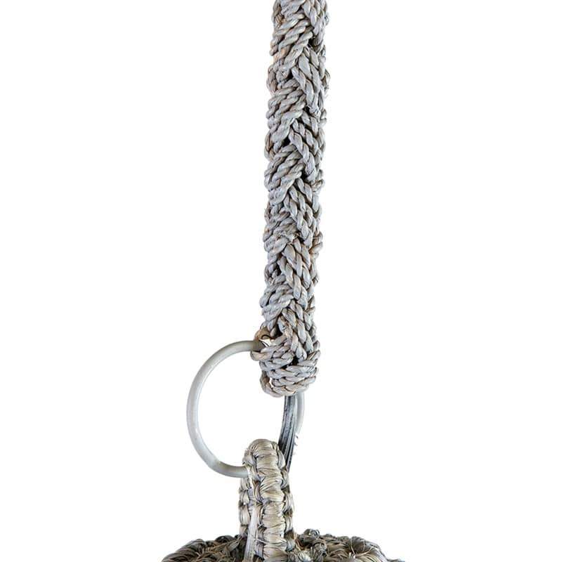 Anika Pendant Woven Raffia-Grey Wash by Jeffan | Pendant Lamps | Modishstore - 8