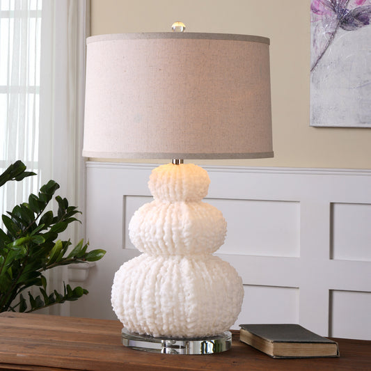 Uttermost Fontanne Shell Ivory Table Lamp | Modishstore | Table Lamps