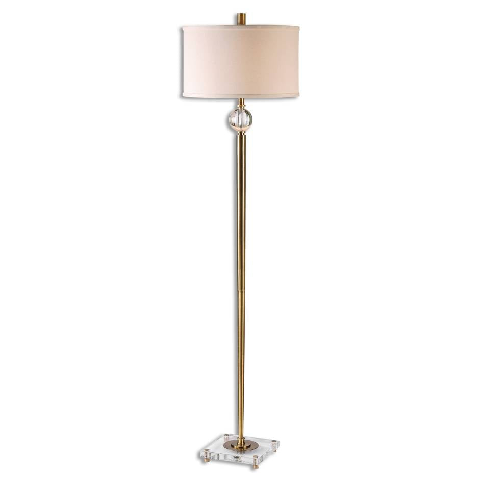 Uttermost Mesita Brass Floor Lamp | Modishstore | Floor Lamps-2