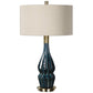 Uttermost Prussian Blue Ceramic Lamp | Modishstore | Table Lamps-2