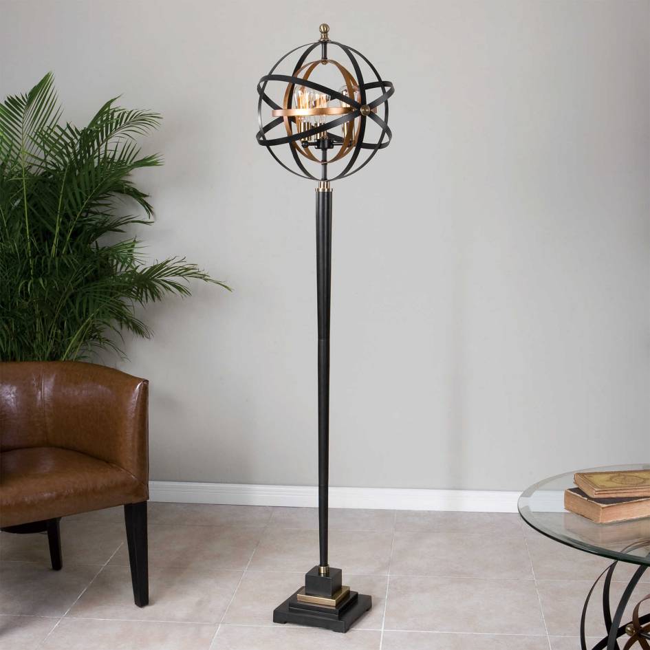 Uttermost Rondure Sphere Floor Lamp | Modishstore | Floor Lamps