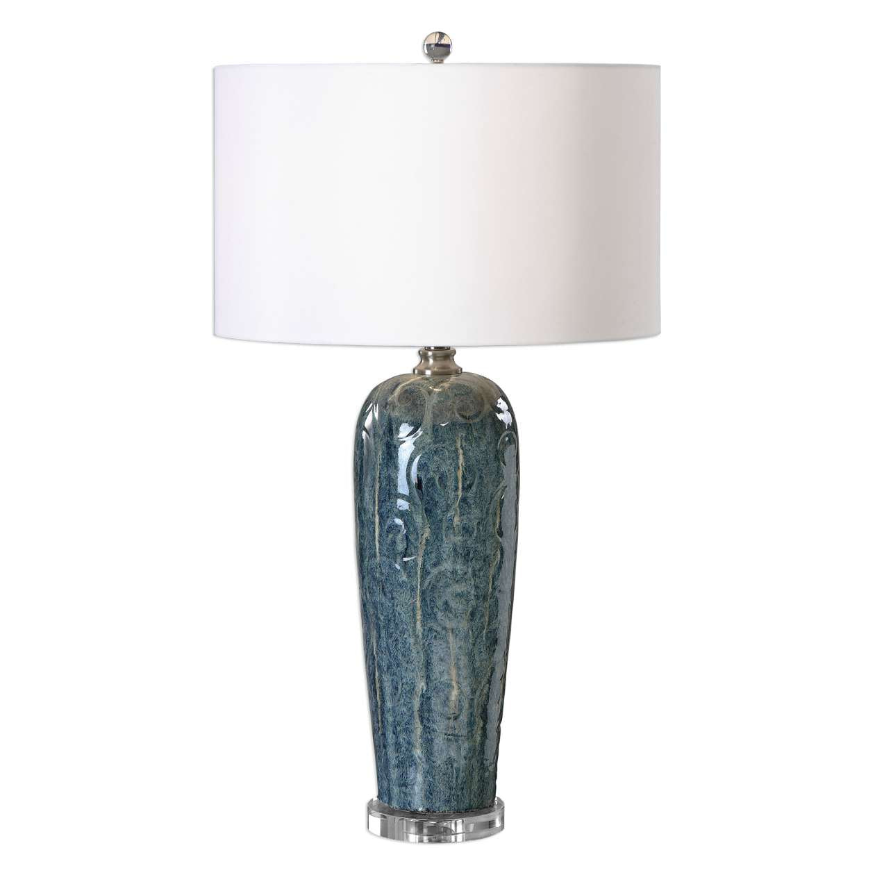 Uttermost Maira Blue Ceramic Table Lamp | Table Lamps | Modishstore - 2