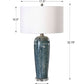Uttermost Maira Blue Ceramic Table Lamp | Table Lamps | Modishstore - 3
