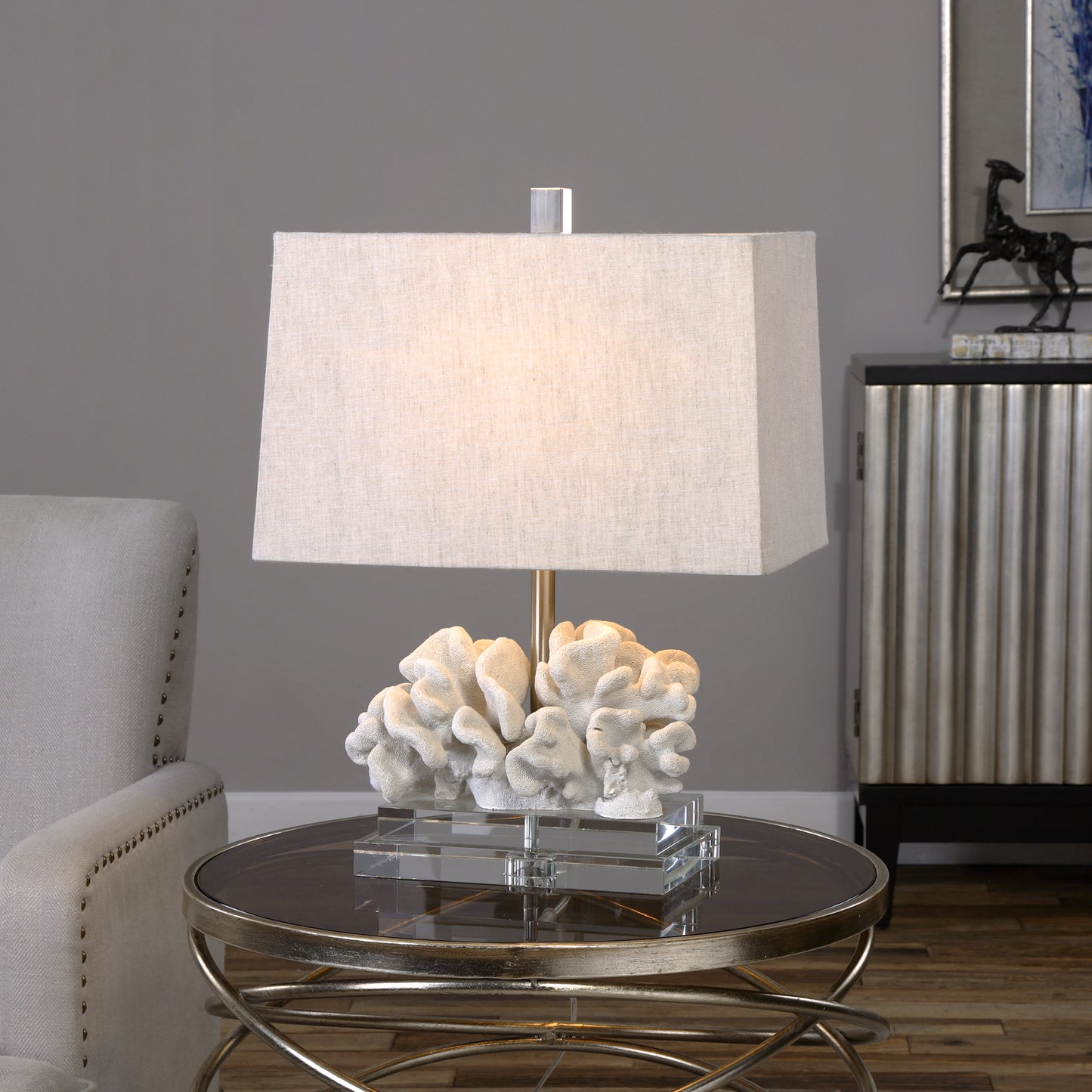 Uttermost Coral Sculpture Table Lamp | Modishstore | Table Lamps