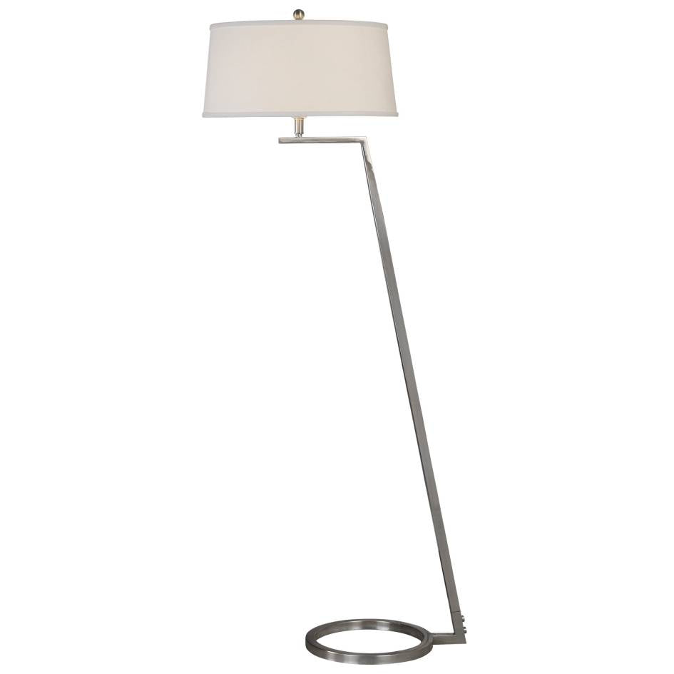 Uttermost Ordino Modern Nickel Floor Lamp | Modishstore | Floor Lamps-3
