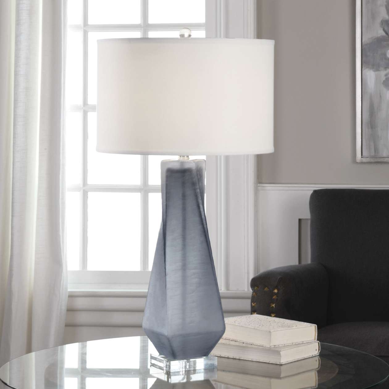 Uttermost Anatoli Charcoal Gray Table Lamp | Table Lamps | Modishstore