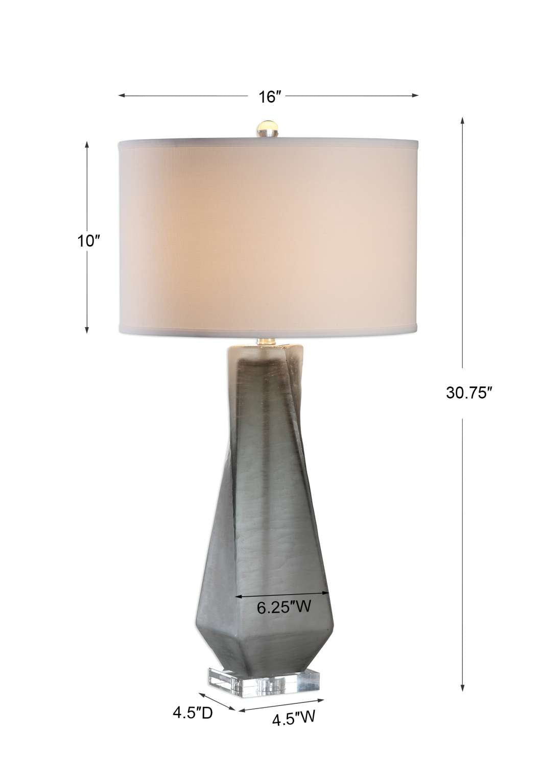 Uttermost Anatoli Charcoal Gray Table Lamp | Table Lamps | Modishstore - 3