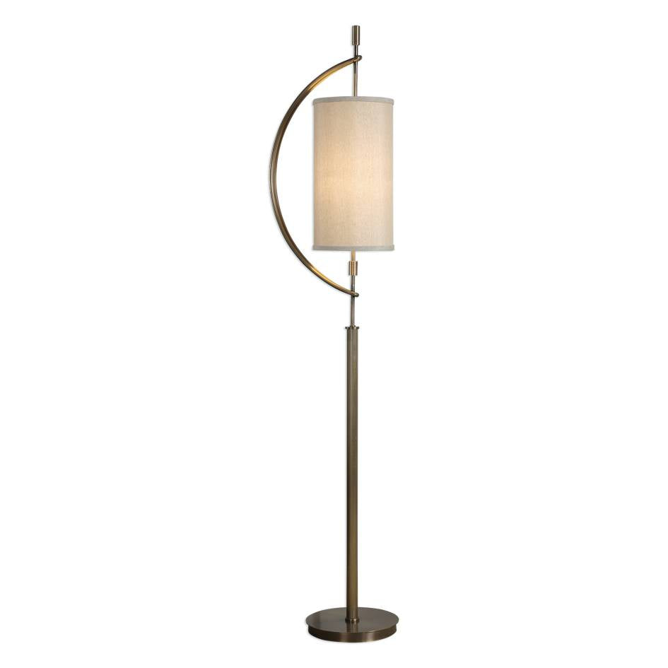 Uttermost Balaour Antique Brass Floor Lamp | Modishstore | Floor Lamps-2