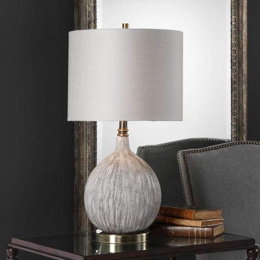 Uttermost Hedera Textured Ivory Table Lamp | Table Lamps | Modishstore