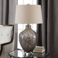 Uttermost Adria Transparent Gray Glass Lamp | Modishstore | Table Lamps