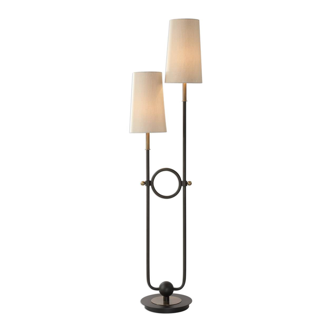 Uttermost Riano 2 Arm / 2 Light Floor Lamp | Modishstore | Floor Lamps-2