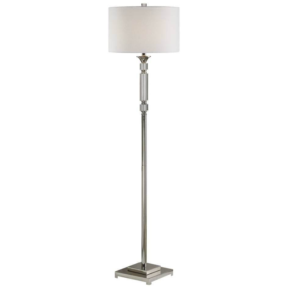 Uttermost Volusia Nickel Floor Lamp | Modishstore | Floor Lamps-2