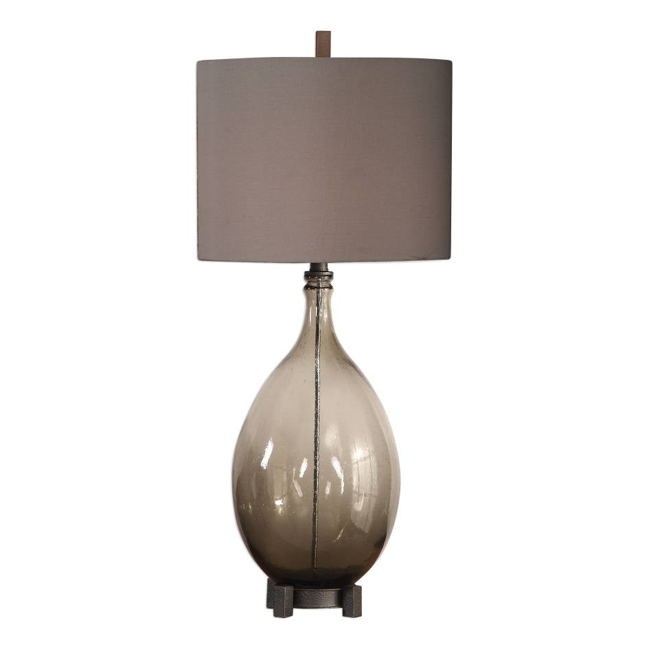 Uttermost Saimara Charcoal Glass Lamp | Modishstore | Table Lamps-3